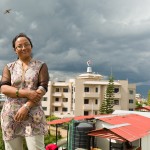 Ms. Aruna Awale-Meteorologist for the Alternative Energy Promotion Center in Kathmandu poses for a picture. 